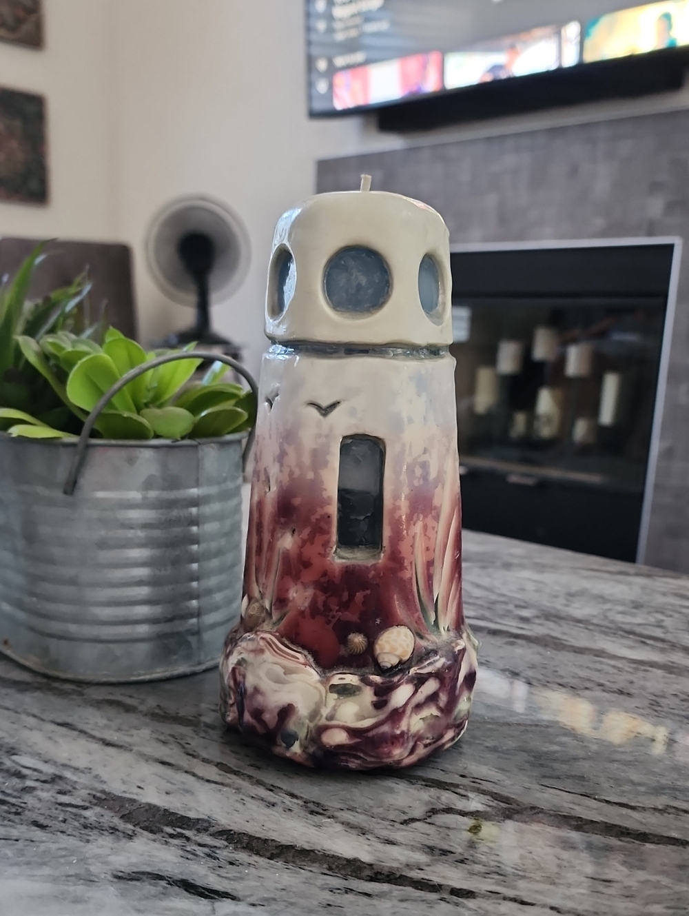 North Georgia Candle Works Lighthouse Candle, Vintage